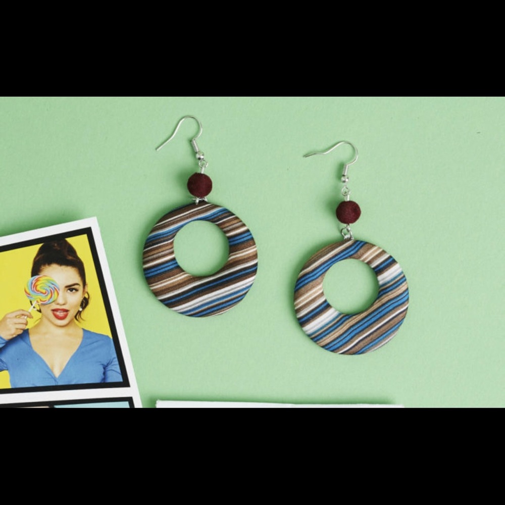 Modular 2.0 Striped Dangle Earrings